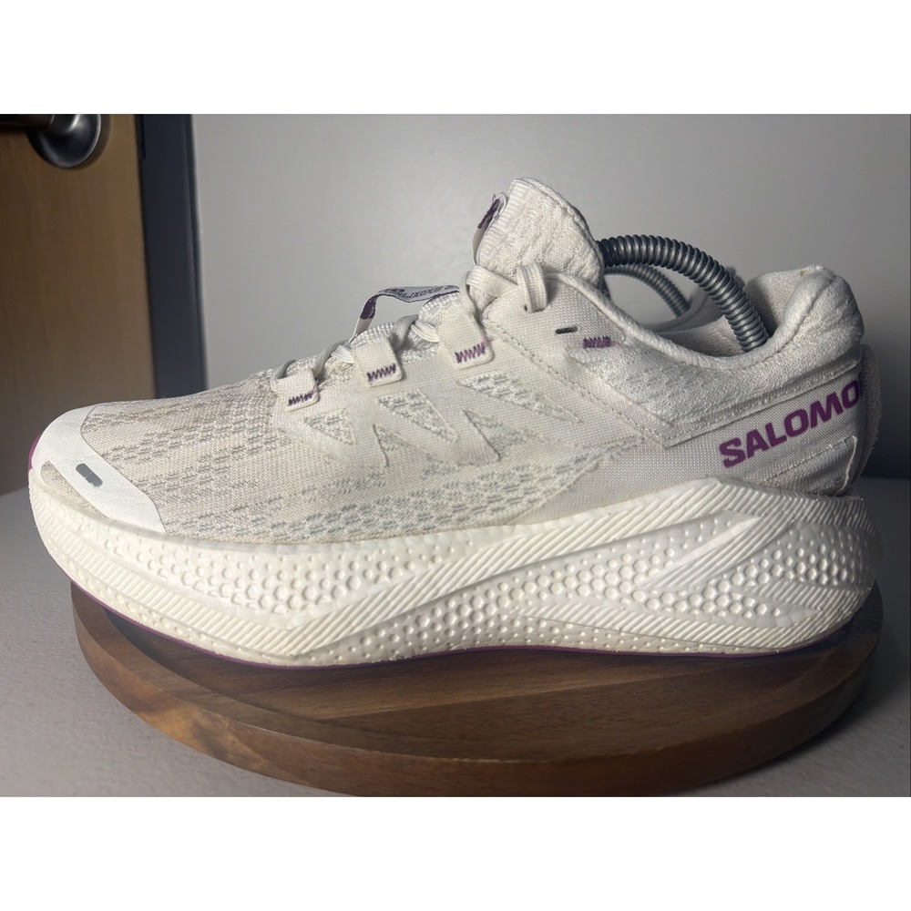 Salomon Aero Glide 3 Mens 9.5 Running Road Shoes White Purple L47756200